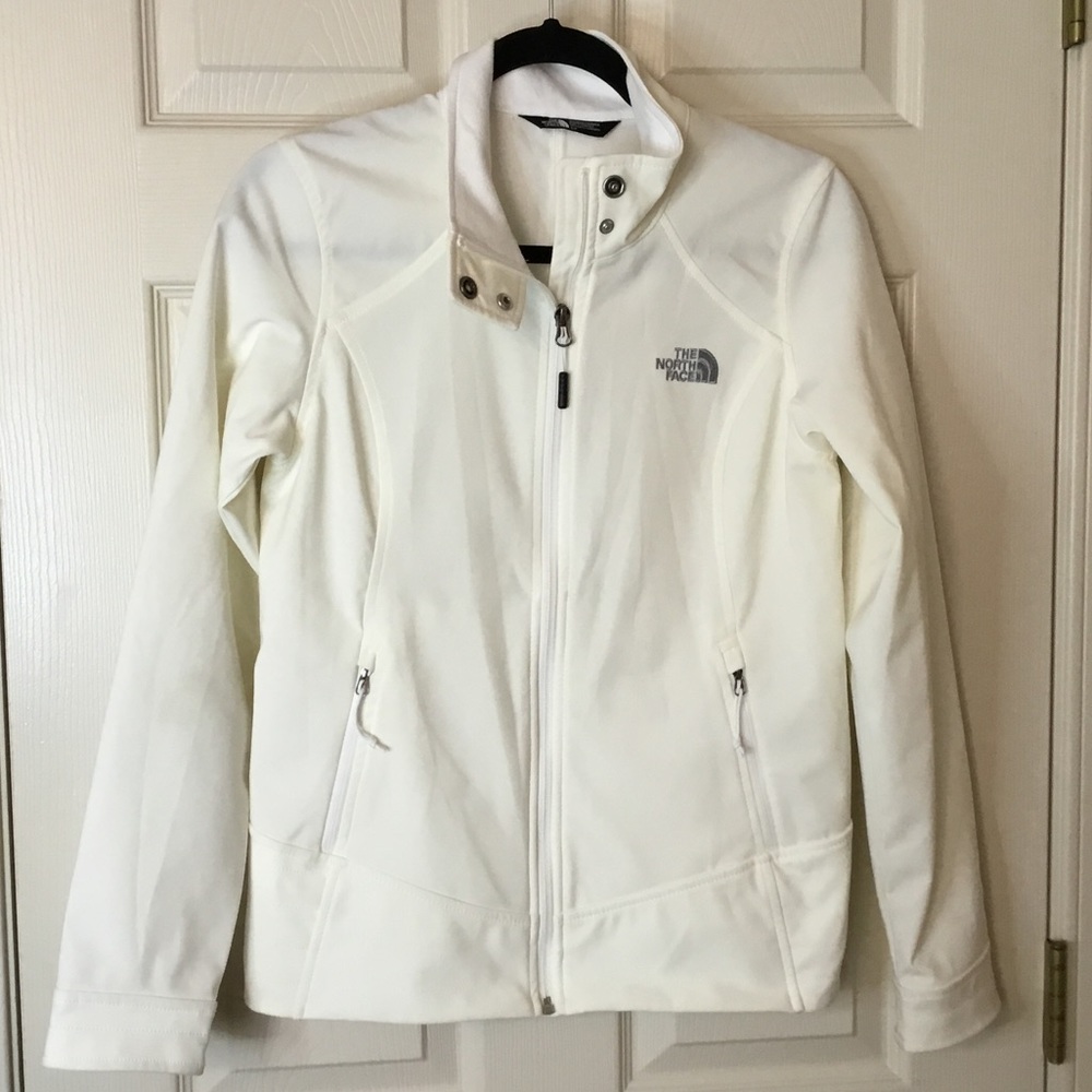 The North Face Women’s Off-White Lightweight High Collar Jacket - Small